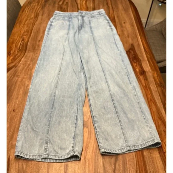 Kensie The Kaya High Rise Wide Leg Jeans Denim Womens Size 8 / 29 Light Blue - Picture 8 of 12